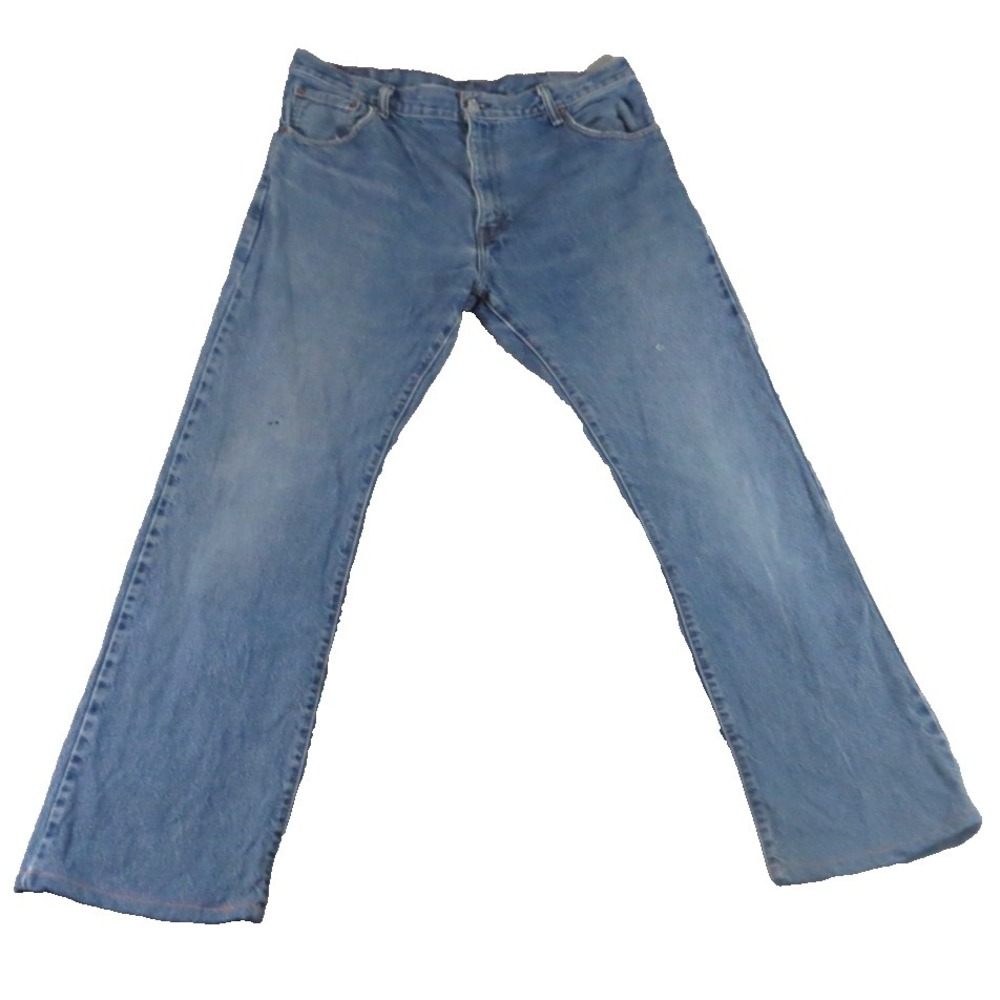 Levis 517 Jeans Men 36x34 Blue Denim Slim Bootcut Distressed Faded Pants Y2K Top
